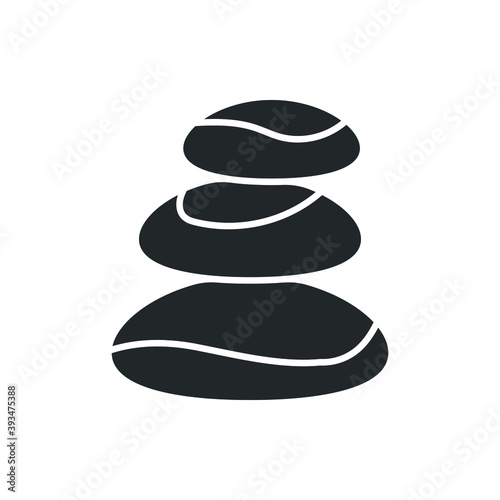 spa stone icon vector illustration