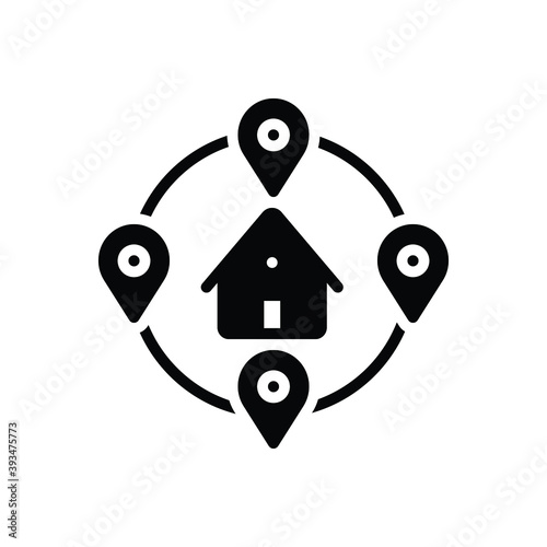 Black solid icon for closely