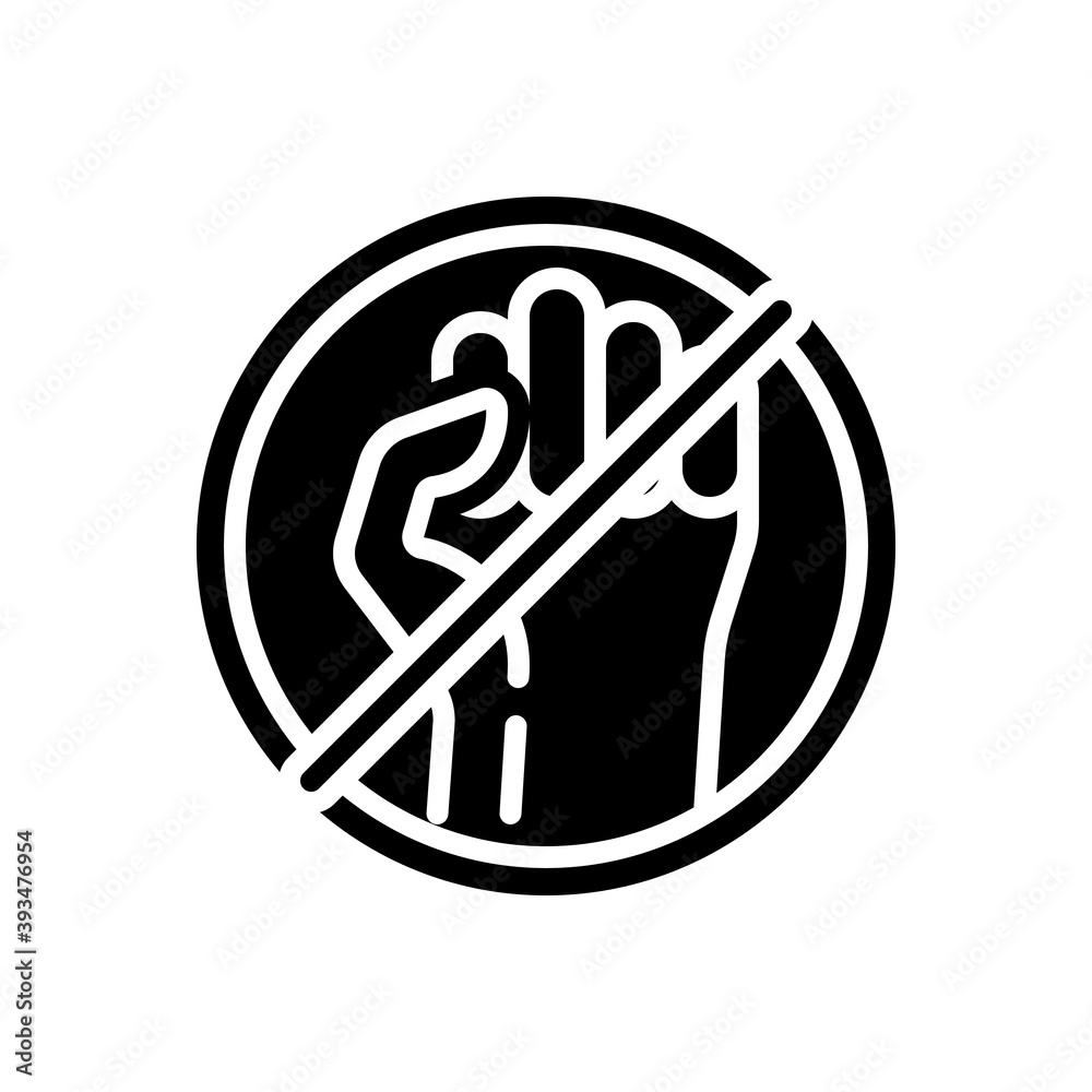 Black solid icon for strike Black solid icon for strike