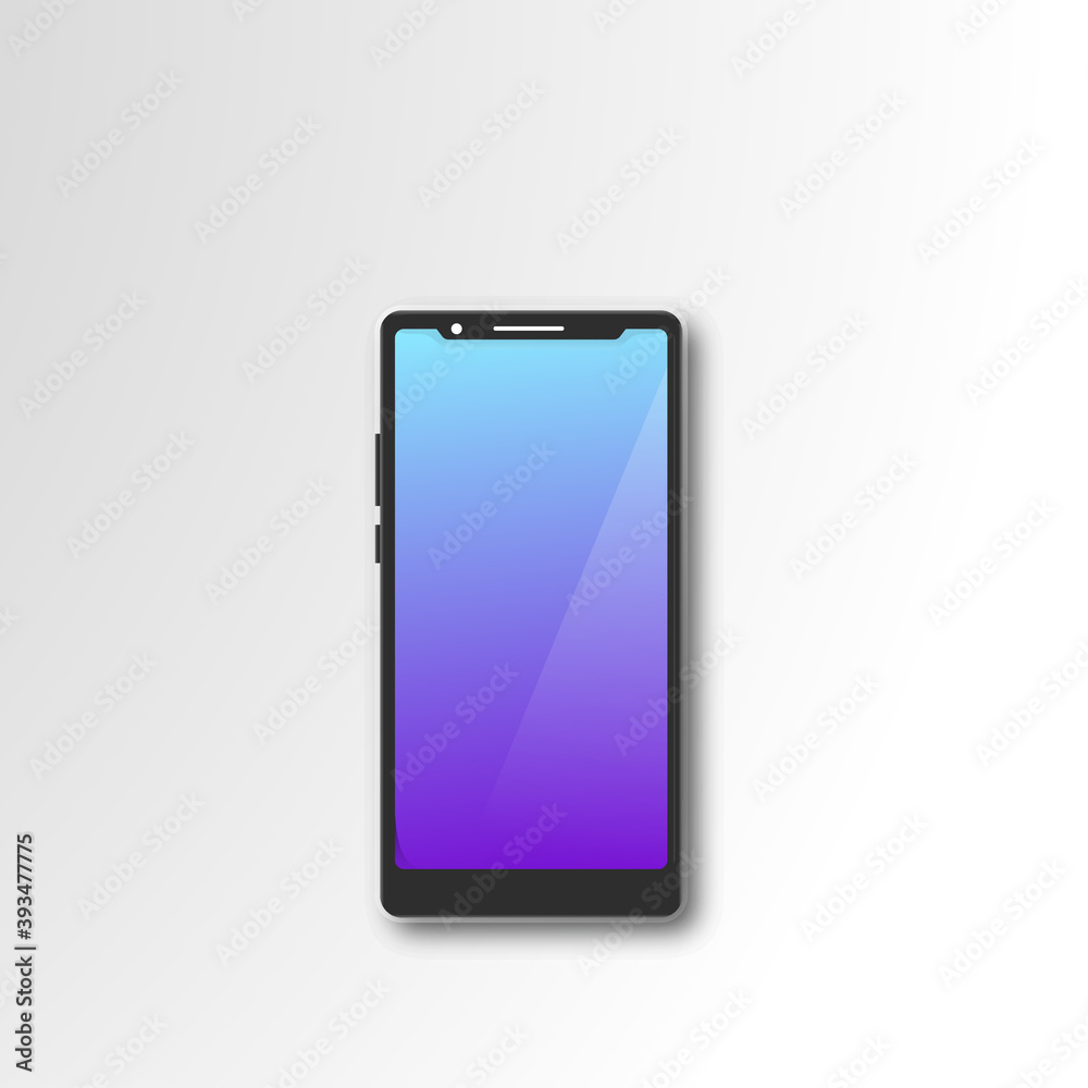 Realistic models smartphone with transparent screens Realistic models smartphone with transparent screens