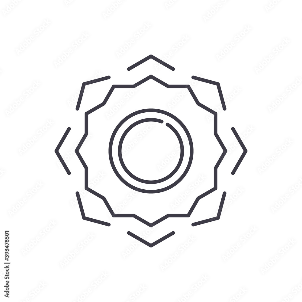 Sun icon, linear isolated illustration, thin line vector, web design sign, outline concept symbol with editable stroke on white background. Sun icon, linear isolated illustration, thin line vector, web design sign, outline concept symbol with editable stroke on white background.