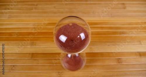 hourglass transparent close up time 4k video