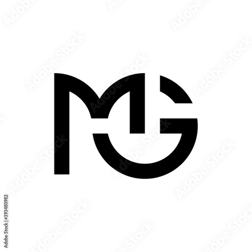 Letter MG logo design vector template