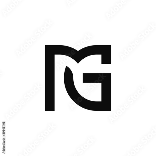 Letter MG logo design template