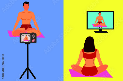 person in yoga pose