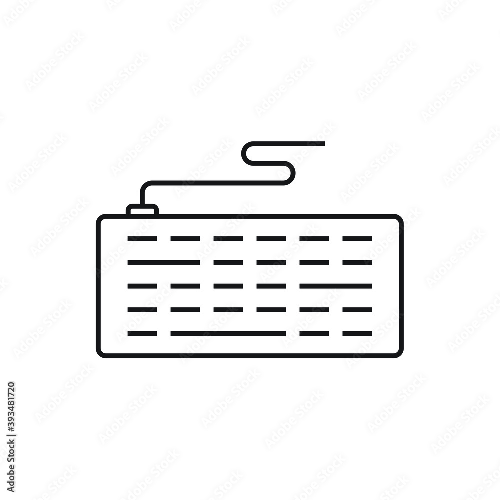 Keyboard icon design isolated on white background Keyboard icon design isolated on white background