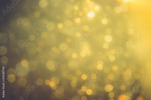 Wallpaper Mural Gold bokeh blur defocus in black backgeound Torontodigital.ca