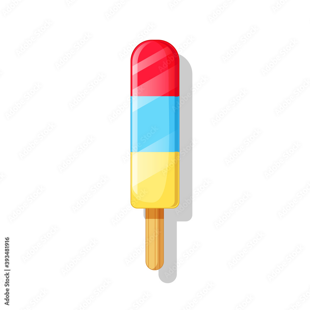 Popsicle vector isolated on white background Popsicle vector isolated on white background