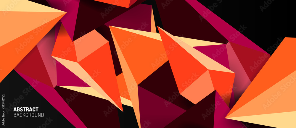 3d low poly abstract shape background vector illustration 3d low poly abstract shape background vector illustration