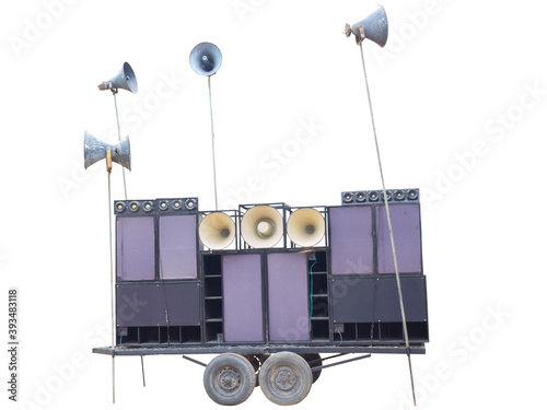 Outdoor public address loudspeakers. (This has clipping path)
