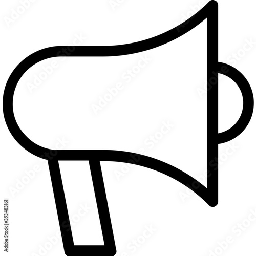 
Bullhorn Flat Vector Icon
