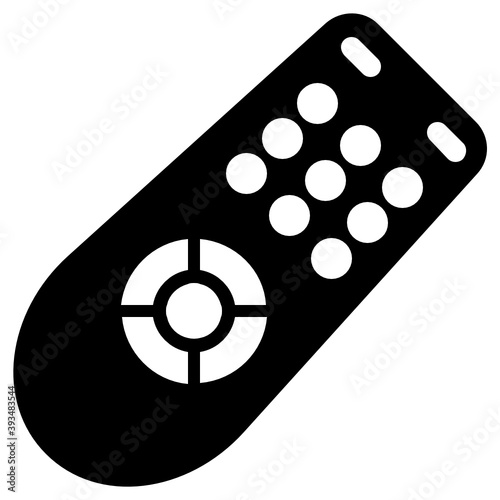 
Electronic remote control icon design, flat vector 
