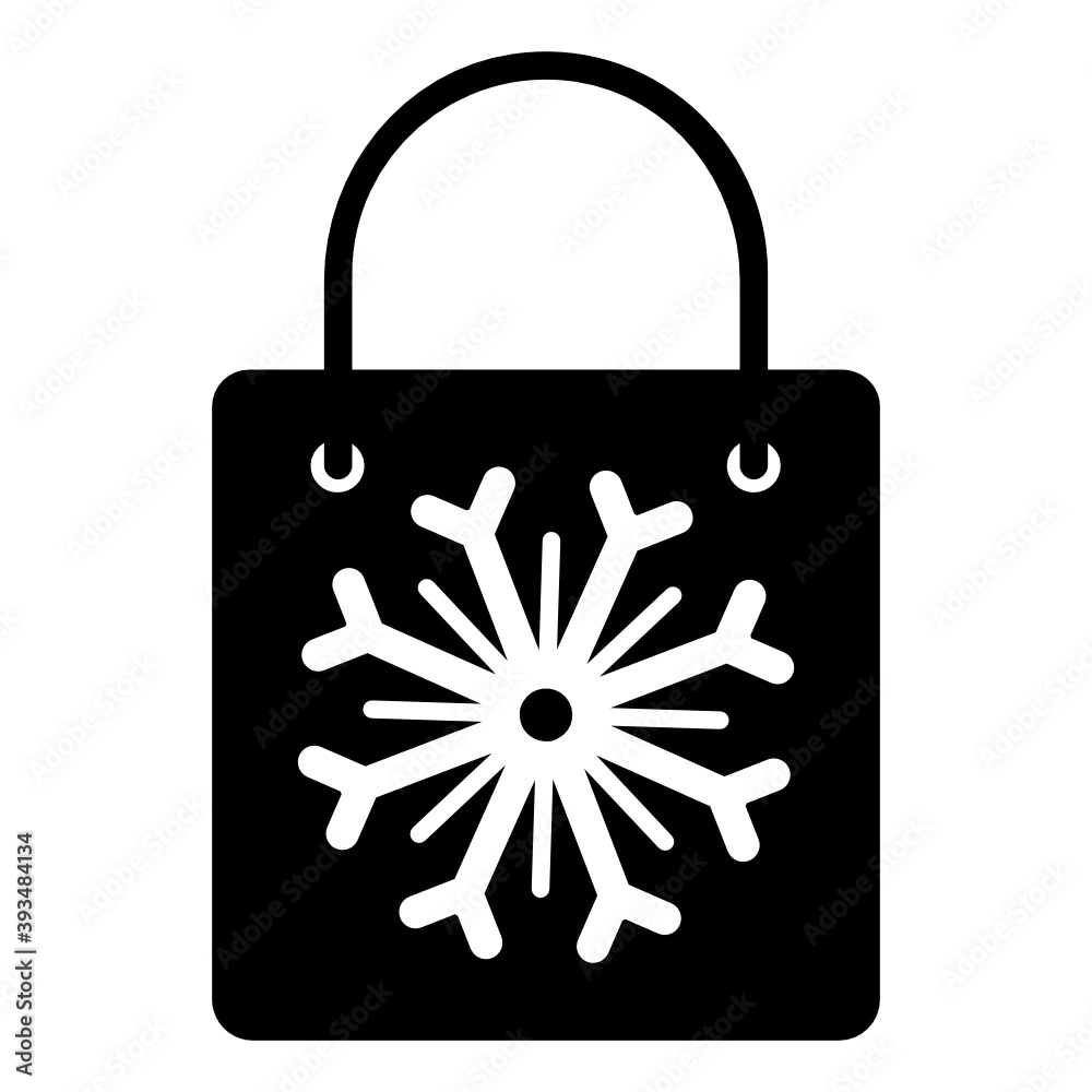A trendy flat icon of christmas shopping in editable style
A trendy flat icon of christmas shopping in editable style
