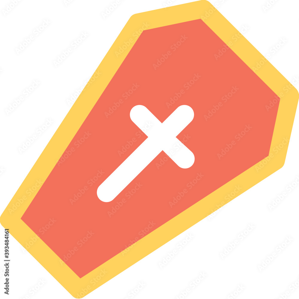 Fototapeta premium Coffin Vector Icon