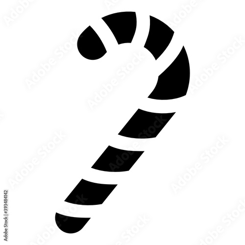 
Candy cane vector, flat icon design 
