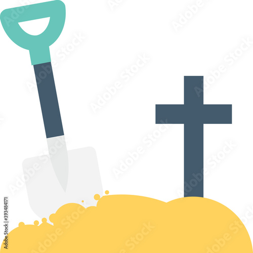 
Gravestone Vector Icon 
