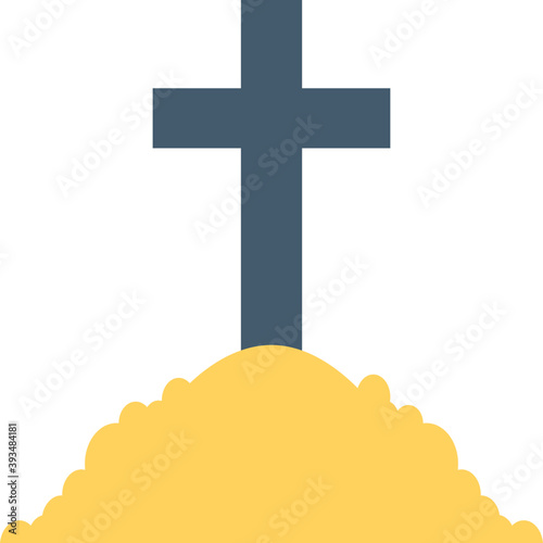 
Gravestone Vector Icon 
