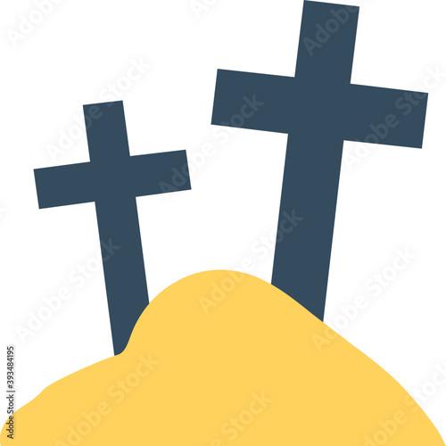 
Gravestone Vector Icon 
