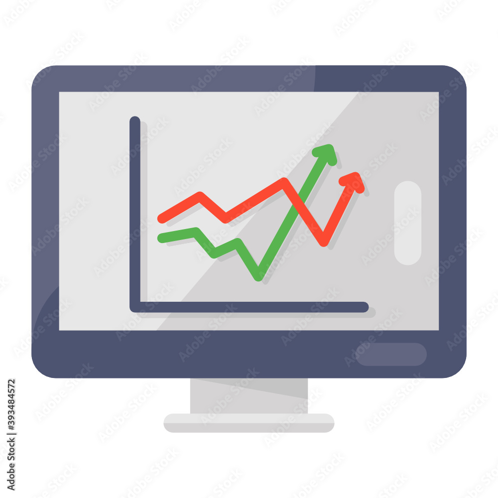 Merge arrows inside monitor, online growth chart icon
Merge arrows inside monitor, online growth chart icon