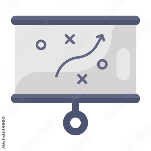 
An icon design of strategy in flat vector 
