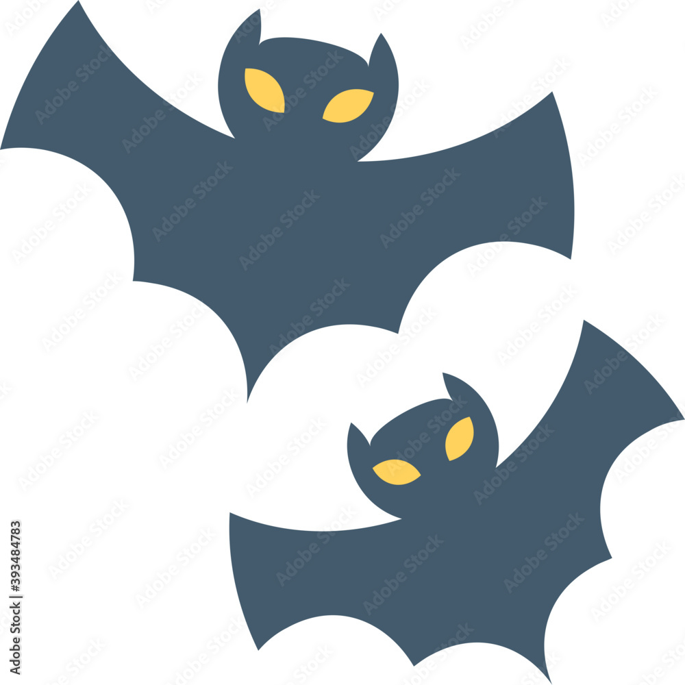 
Halloween Bat Vector Icon
