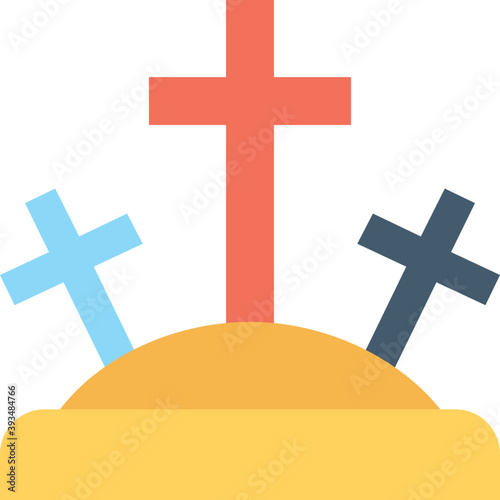
Gravestone Vector Icon 
