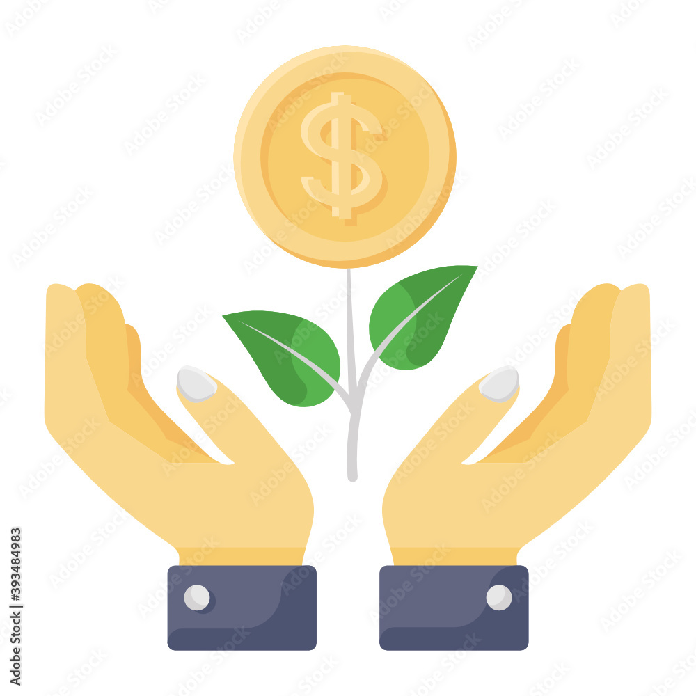 An icon design of dollar plant, editable vector
An icon design of dollar plant, editable vector