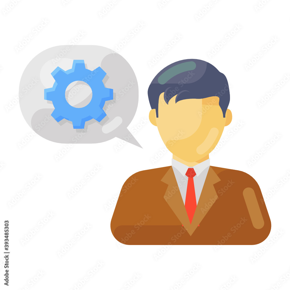 Gears with cloud, icon of cloud management in flat style
Gears with cloud, icon of cloud management in flat style