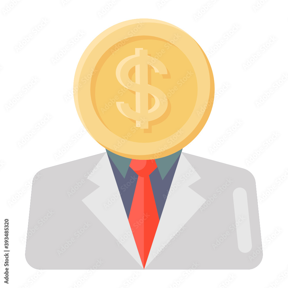 
An icon design of investment growth, dollar plant vector 
