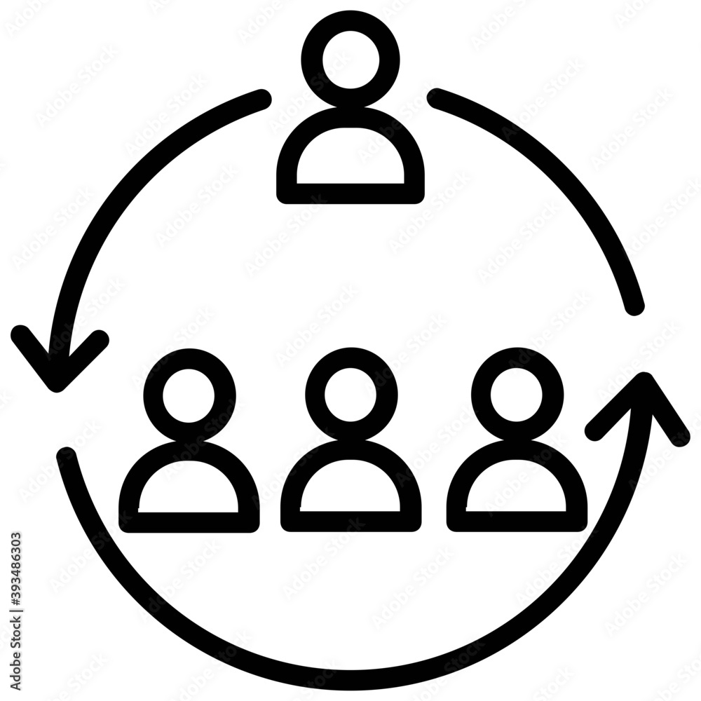 

Team hierarchy. Businessman leading the organizational team
 - obrazy, fototapety, plakaty 