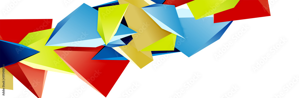 Triangle mosaic abstract background, 3d triangular low poly shapes. Geometric vector illustration for covers, banners, flyers and posters and other Triangle mosaic abstract background, 3d triangular low poly shapes. Geometric vector illustration for covers, banners, flyers and posters and other
