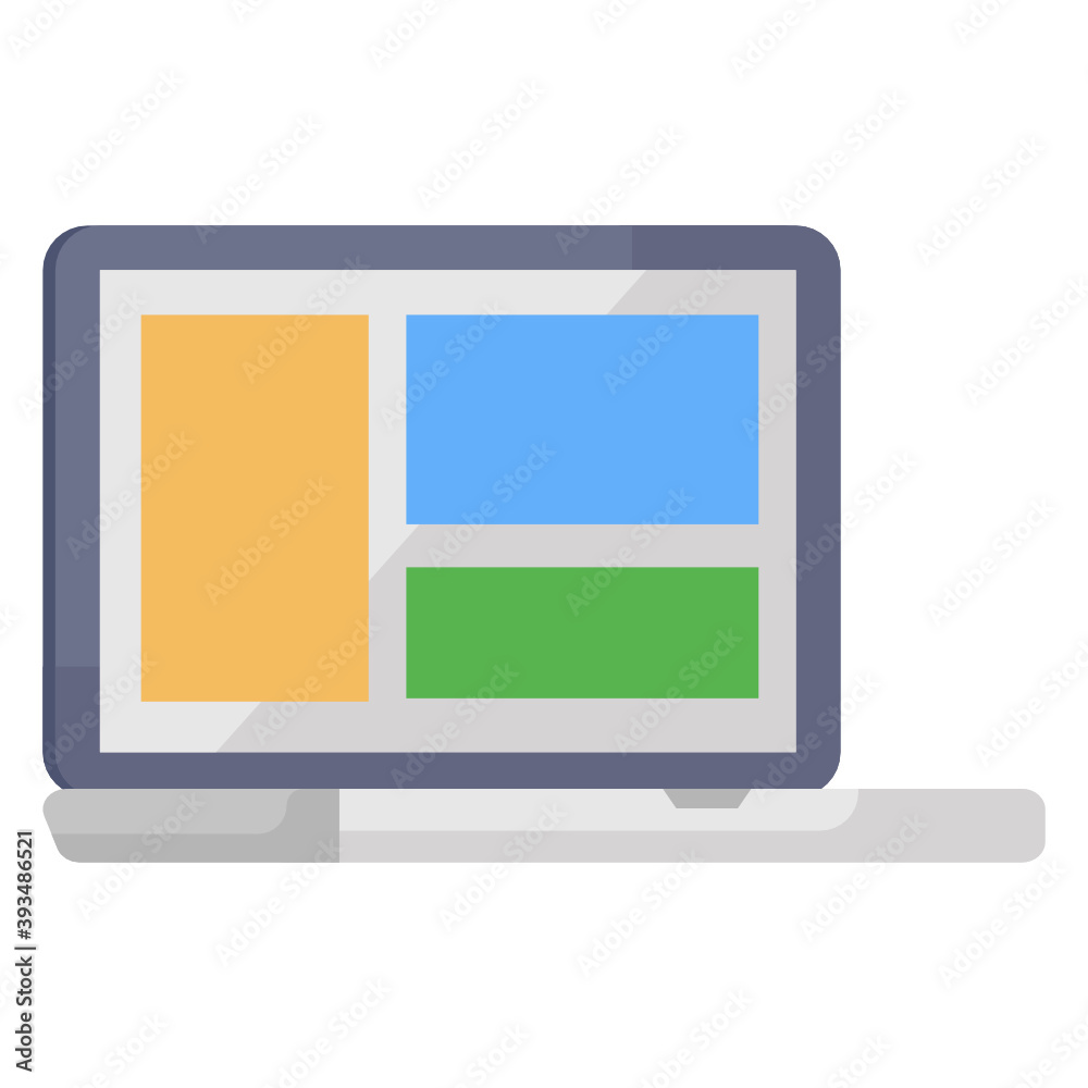 Icon of layout in modern flat style
Icon of layout in modern flat style