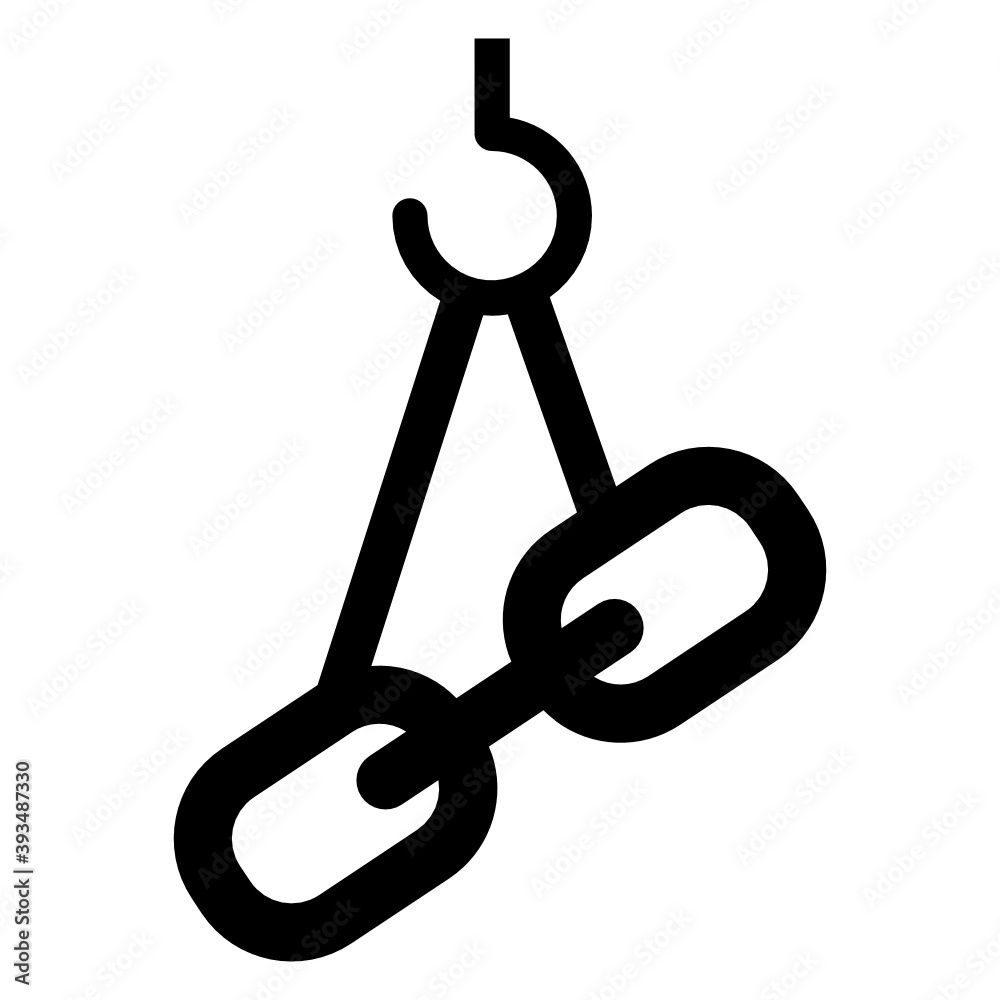 Flat icon of hook link
Flat icon of hook link