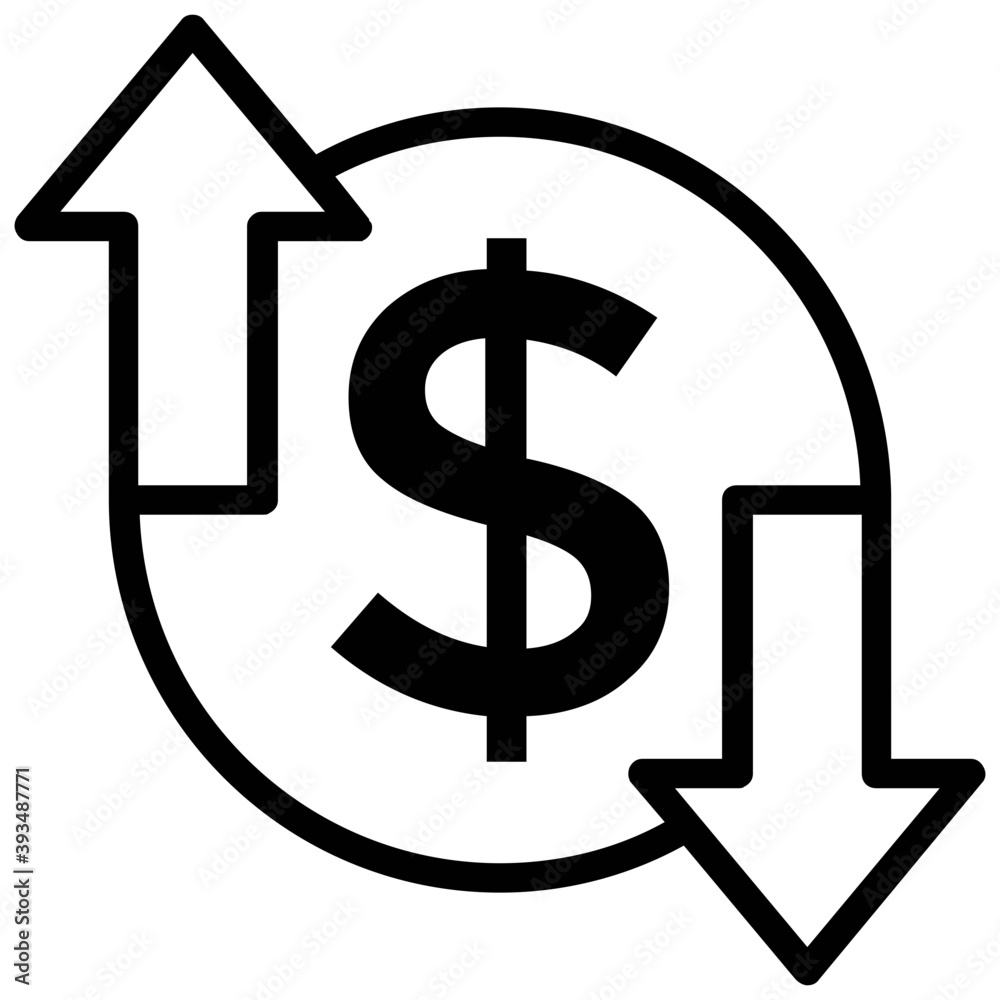 
Up and down arrows, concept of financial profit and loss
