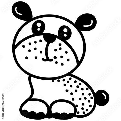 Puppy Drawing Vector 