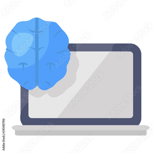 
Modern technology icon of ai icon in editable vector 
