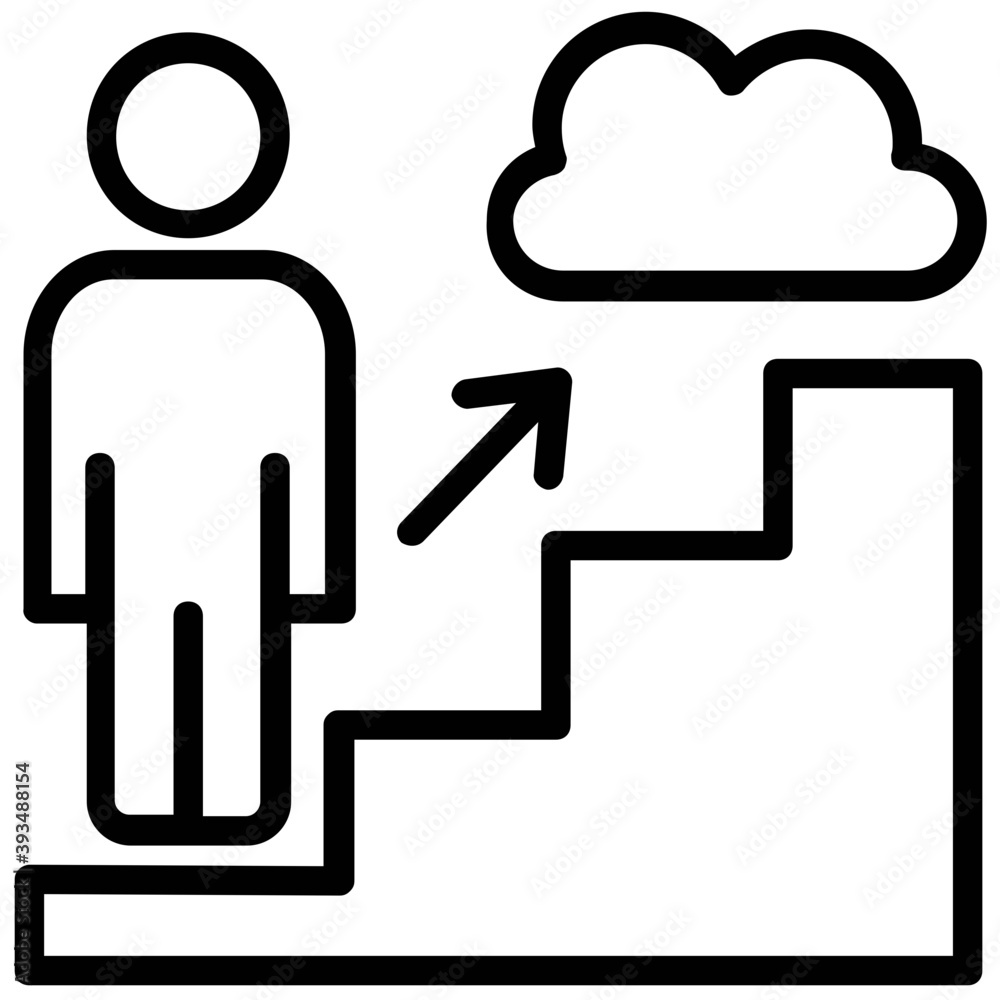A person on steps which symbolise professional growth
A person on steps which symbolise professional growth