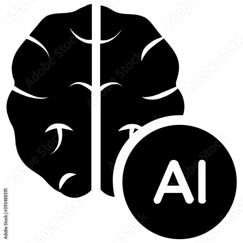 
Modern technology icon of ai icon in editable vector 
