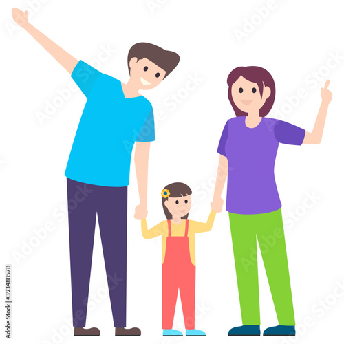 Happy Family Vector 