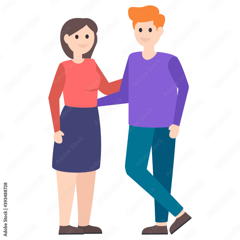 Couple Posing Vector Couple Posing Vector