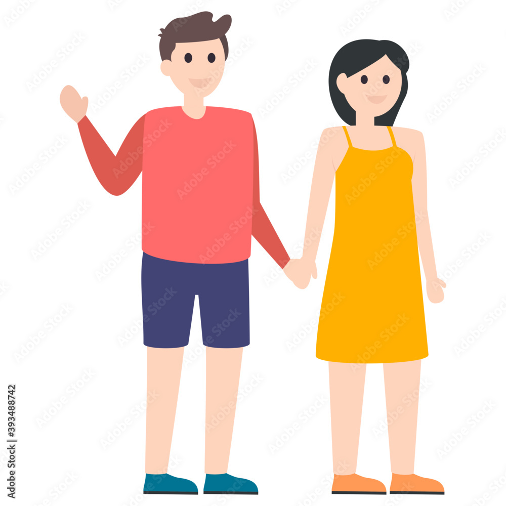 Couple Relationship Vector  