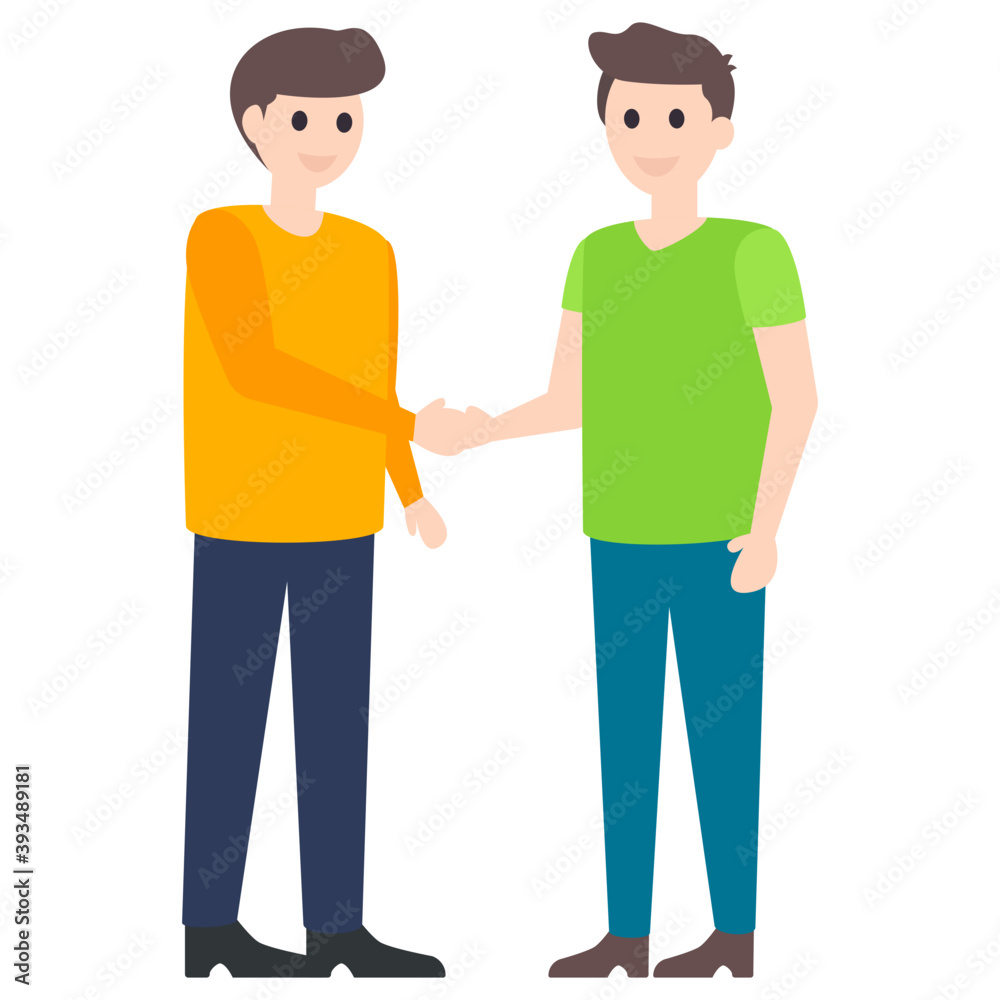 Handshake Greeting Vector 