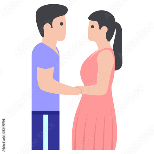 Romantic Couple Vector 