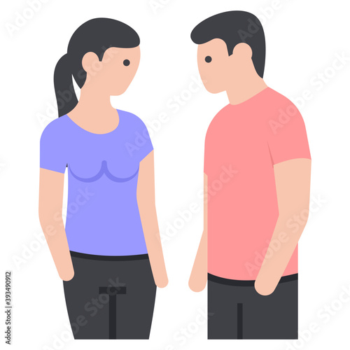 Romantic Couple Vector 