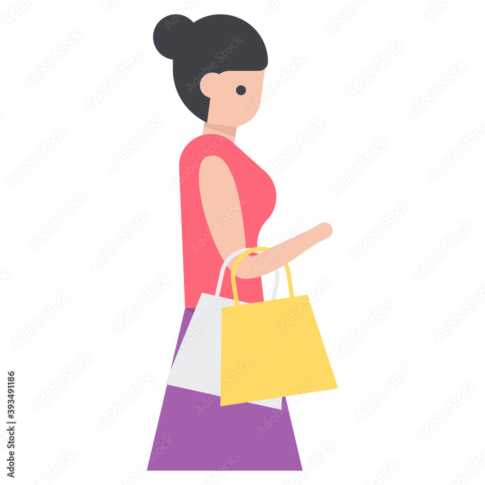 Shopping Flat Vector 