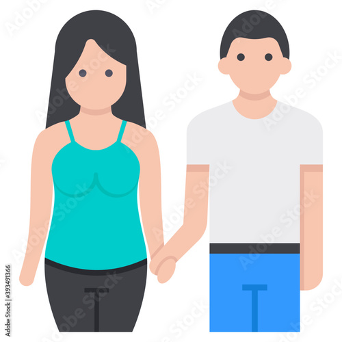 
Romantic Couple Vector 