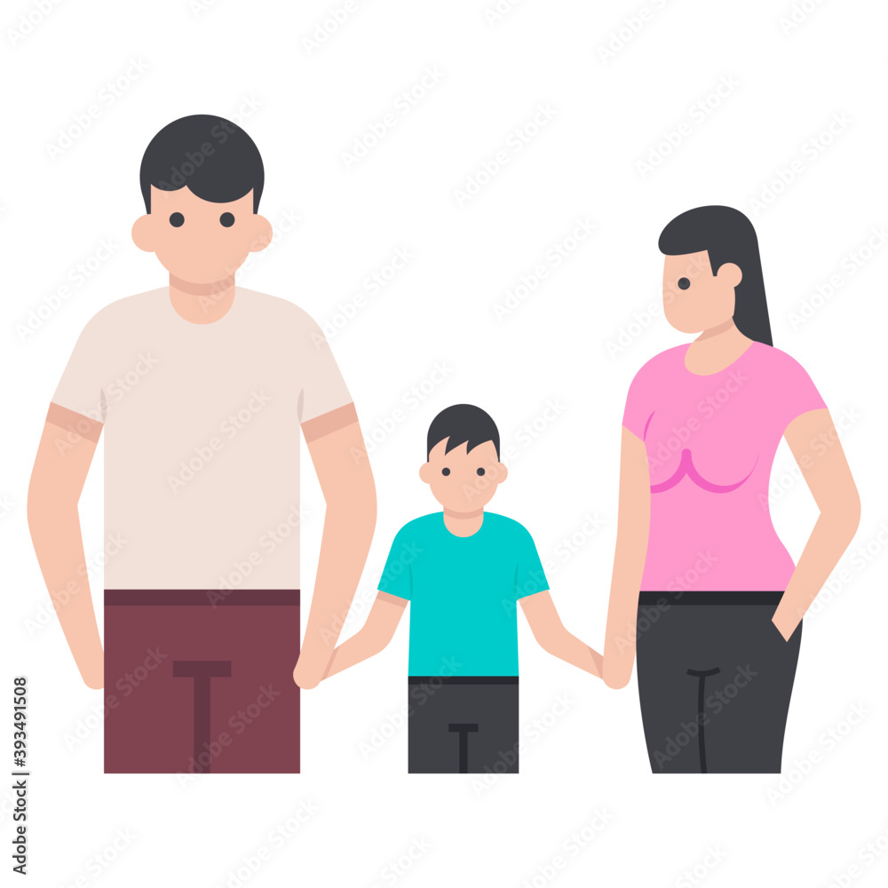 Happy Family Vector 