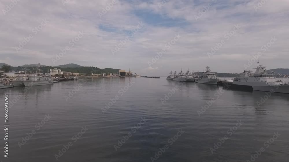 Warships of the Royal Malaysian Navy on display Warships of the Royal Malaysian Navy on display