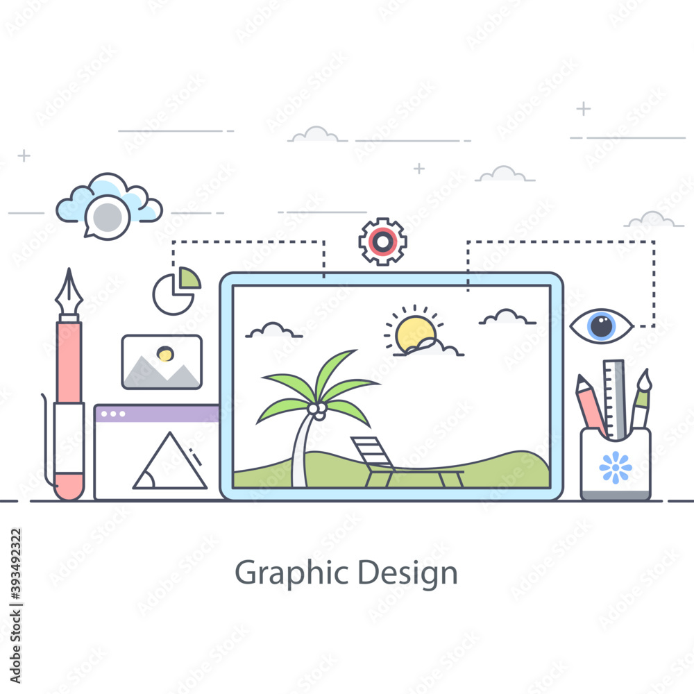 Graphics Designing Illustration 