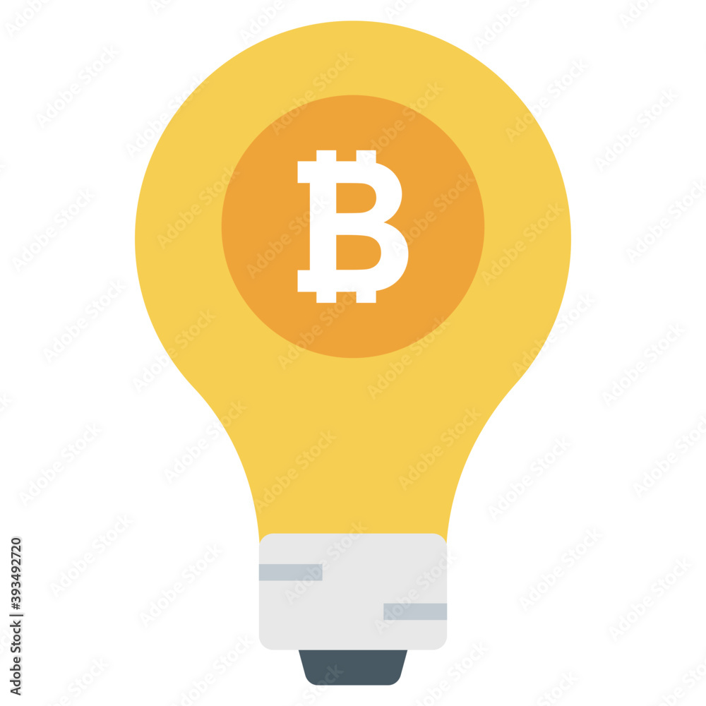 Bitcoin Idea Vector Bitcoin Idea Vector